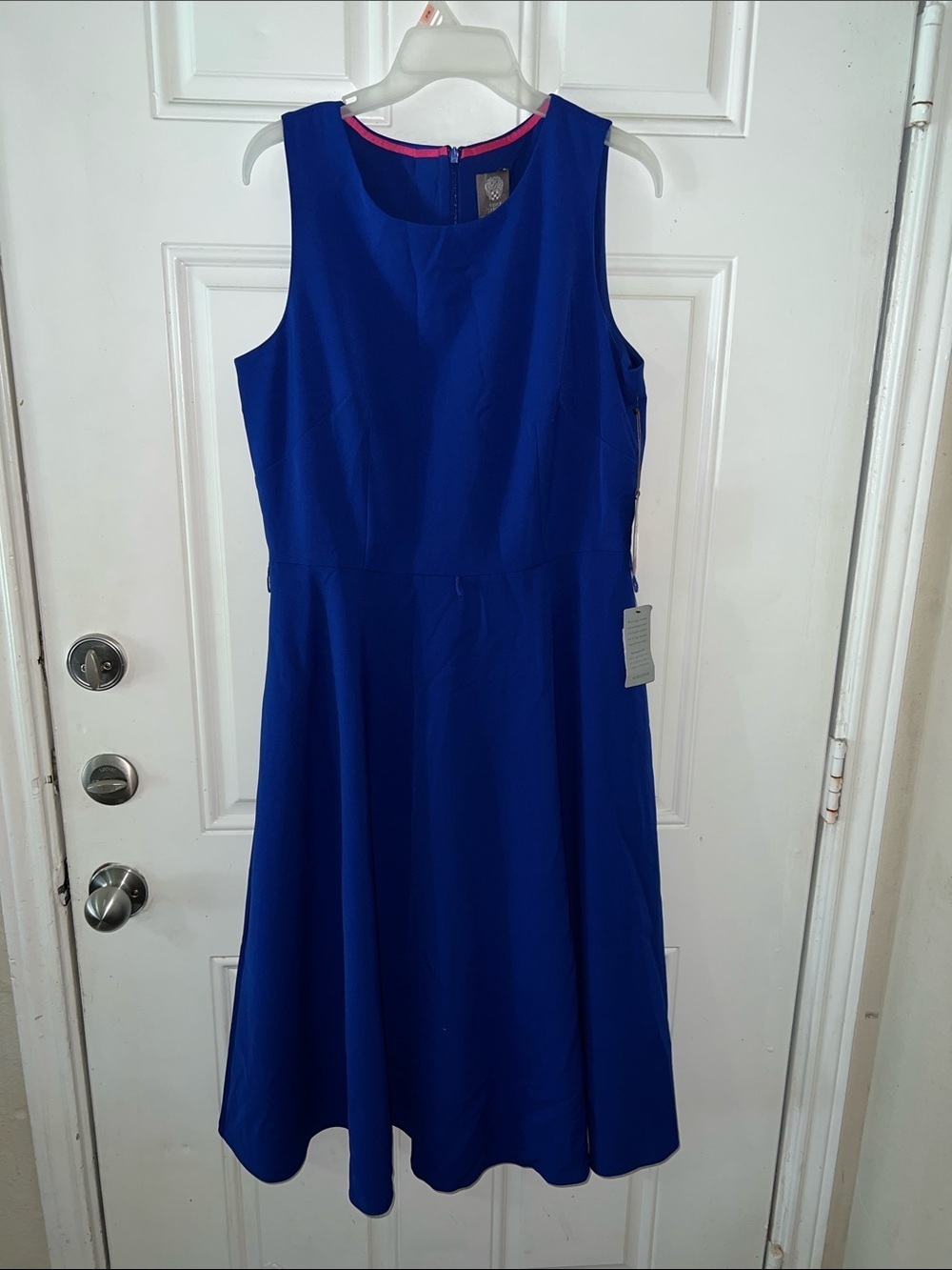 Nordstrom Royal Blue Sleeveless Midi A-Line Dress